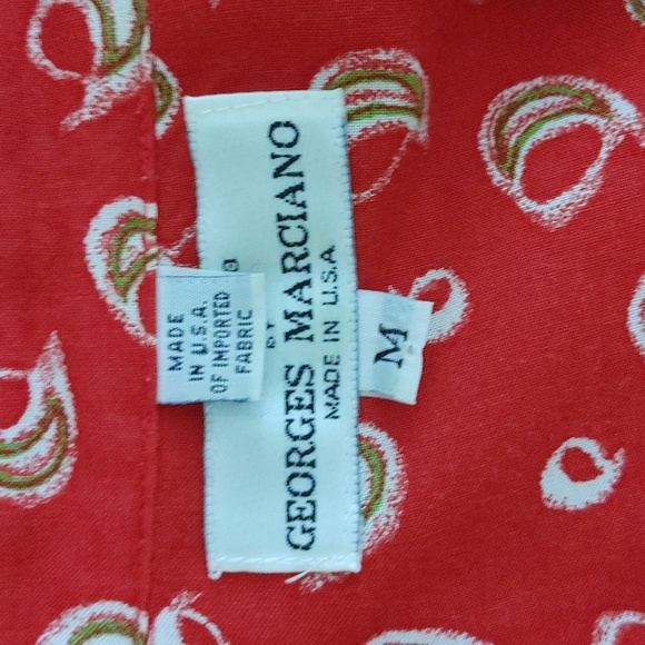 🔥🔥🔥GUESS Georges Marciano mens moon button down shirt 80s M - Picture 6 of 13